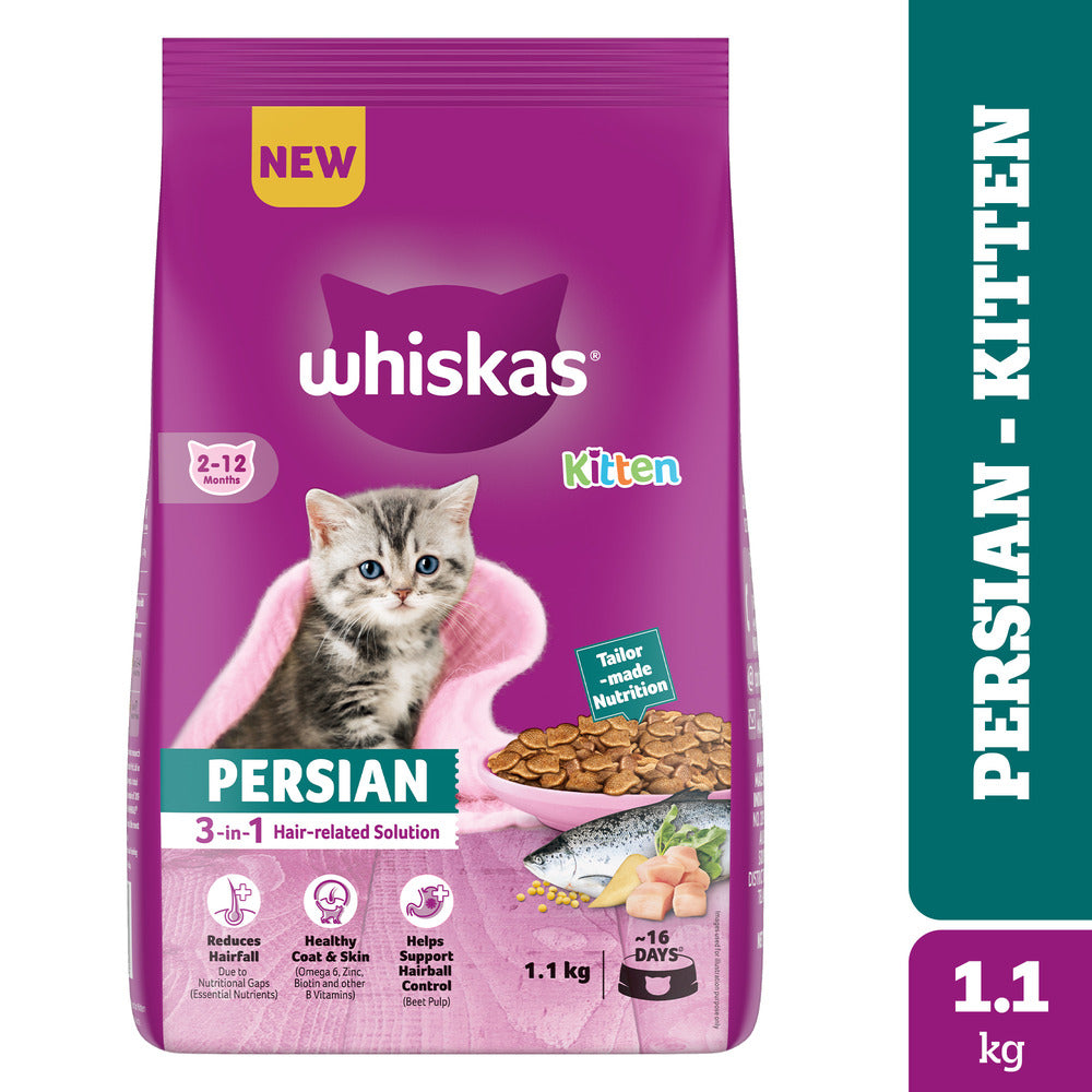 Whiskas Persian (2-12 Months) Kitten Dry Cat Food