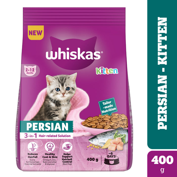 Whiskas Persian (2-12 Months) Kitten Dry Cat Food