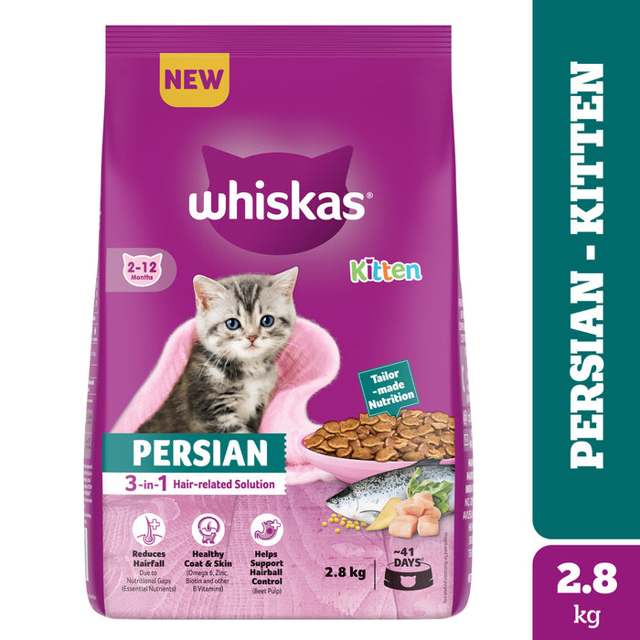 Whiskas Persian (2-12 Months) Kitten Dry Cat Food