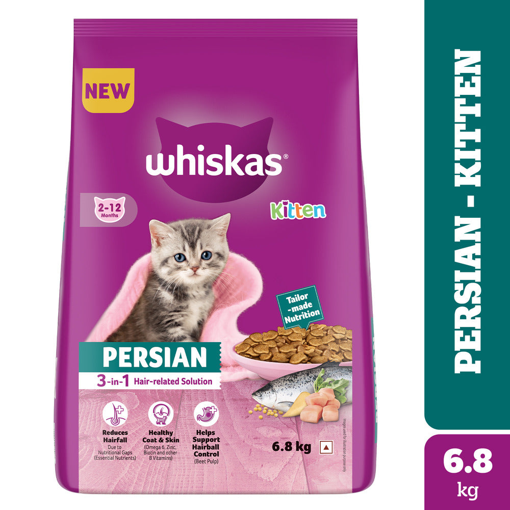 Whiskas Persian (2-12 Months) Kitten Dry Cat Food