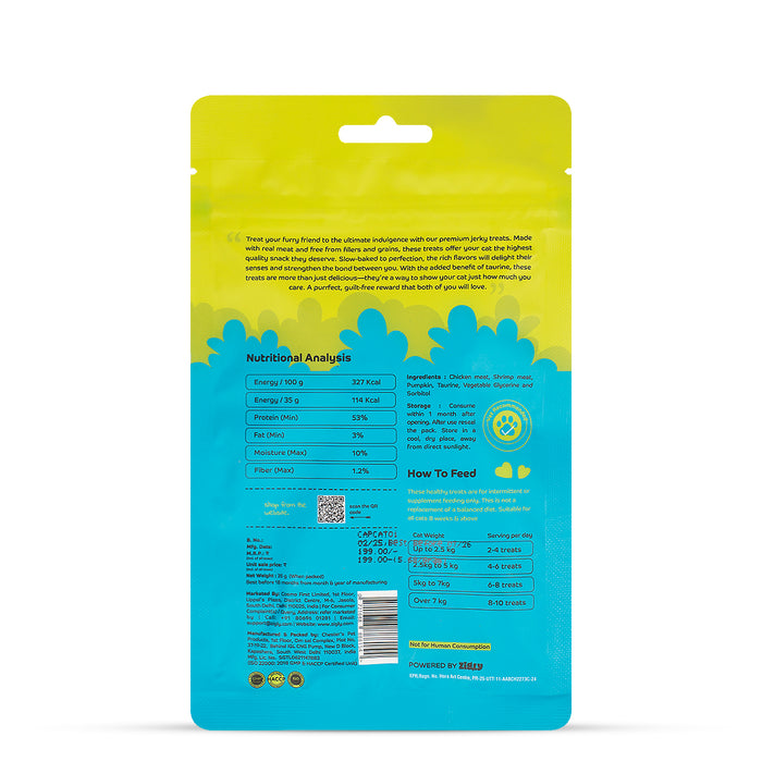 Applod Shrimp with Pumpkin Soft Cat Treat - 35 Gm