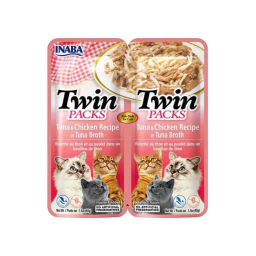 Inaba Cat Twin Packs Tuna With Chicken Wet Cat Food - 80 Gm