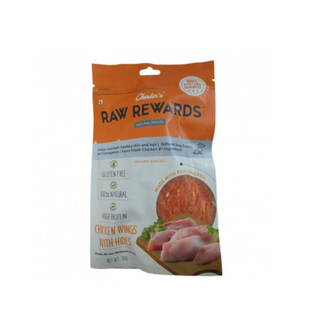 Chesters Raw Rewards Wings With Hides- 70 gm