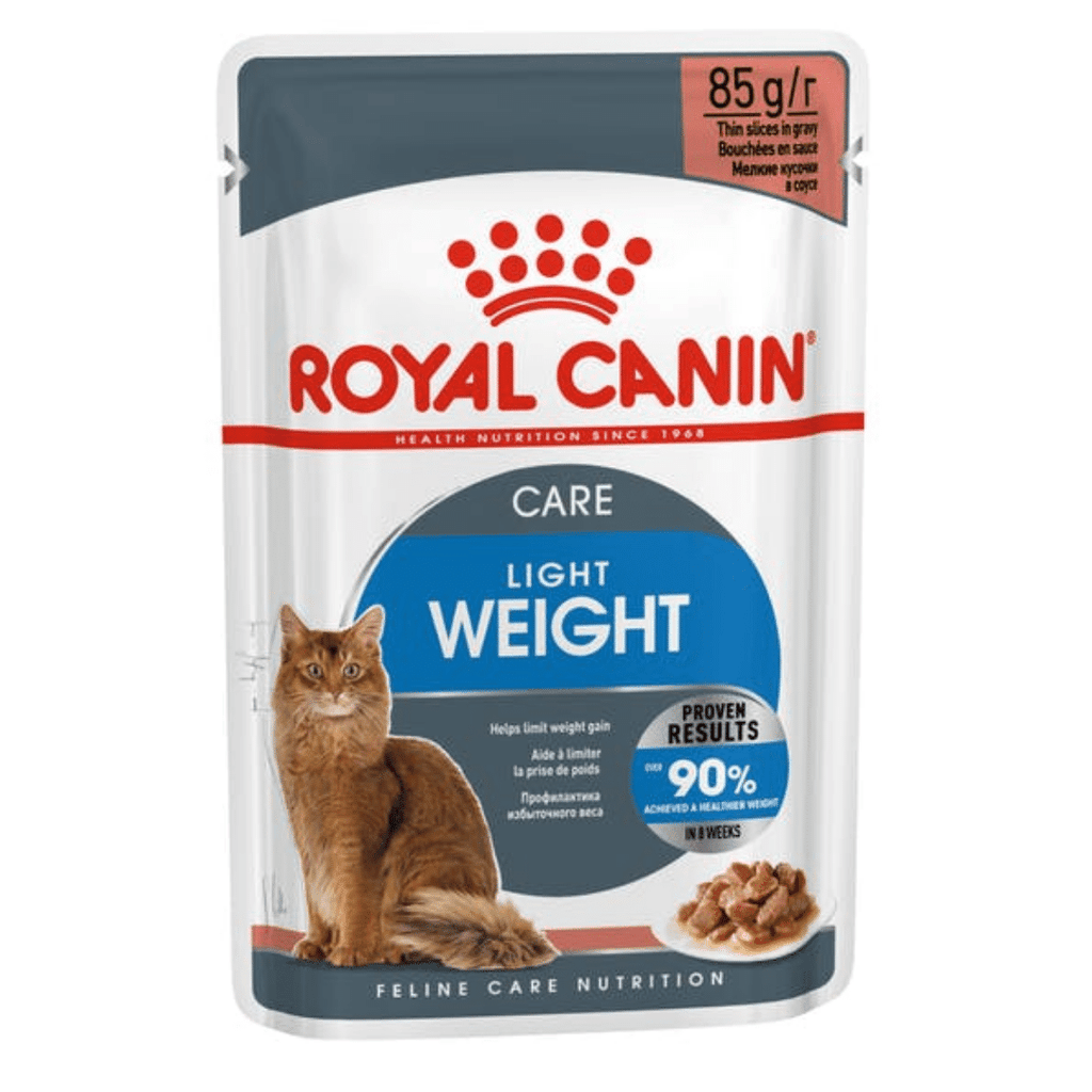 Buy Royal Canin Feline Care Nutrition Light Weight Care Adult Gravy Wet Cat Food 85g x 12 Pouches at Lowest Prices Petsy.online