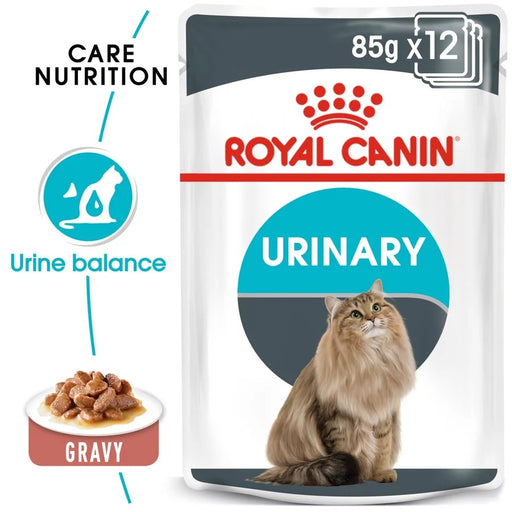 Royal Canin Urinary Care Adult Gravy Wet Cat Food (85g x 12 Pouches)