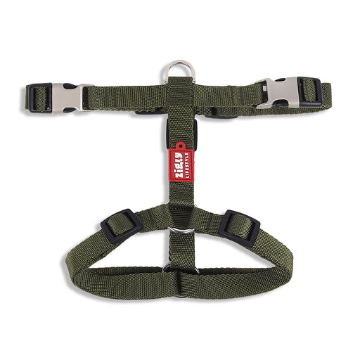 ZL Classic Dog H Harness Olive Green