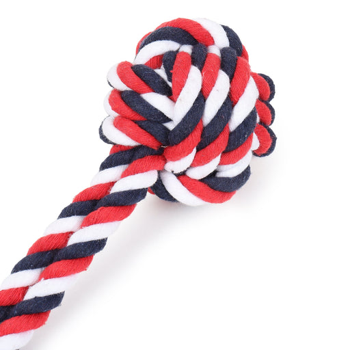 ZL Cotton Ball with Handle Rope Toy - Medium