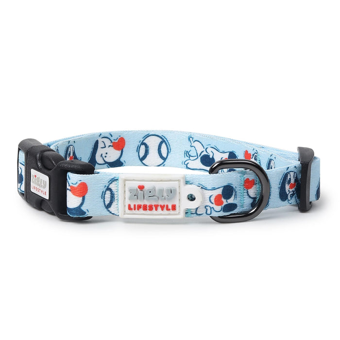 ZL Doodle Dog Collar & Leash Set - Blue