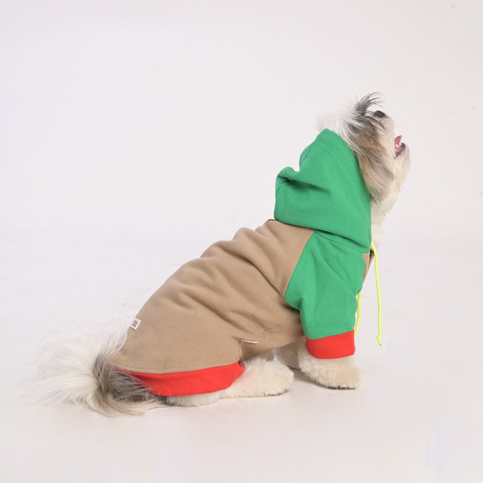 ZL Leafy Vibrant Warmer Hoodie for Dogs