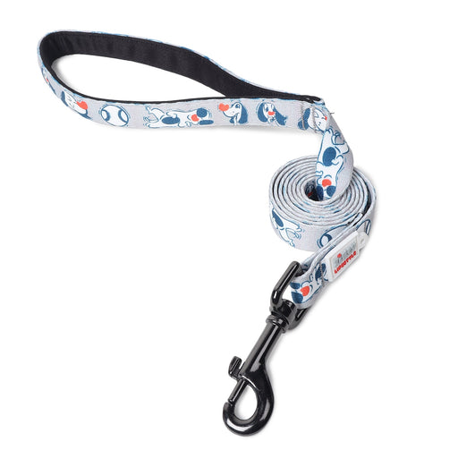 ZL Soft Padded Doodle Dog Leash - Grey