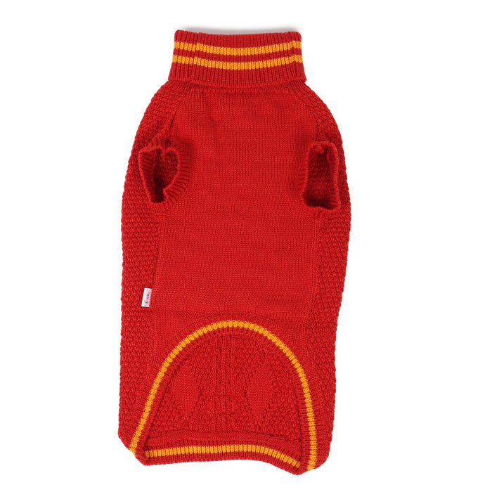 beboji Cable Knit Rust Sweater for Dogs