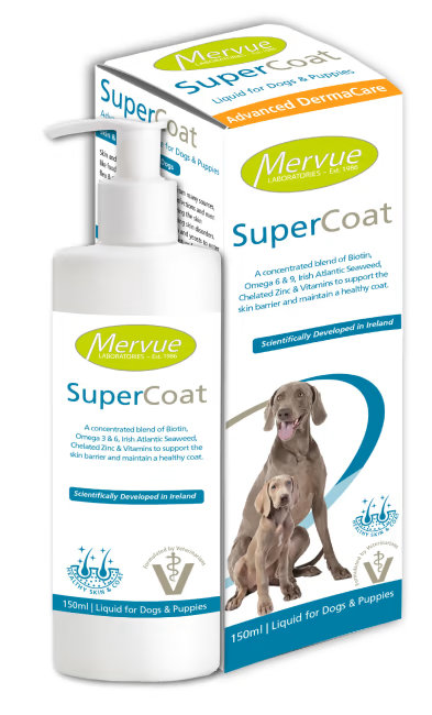 Mervue Supplements for Dogs - SuperCoat Liquid (150ml)