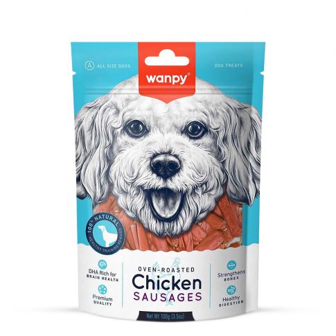 Wanpy Chicken Sausages Dog Treat -100 gm