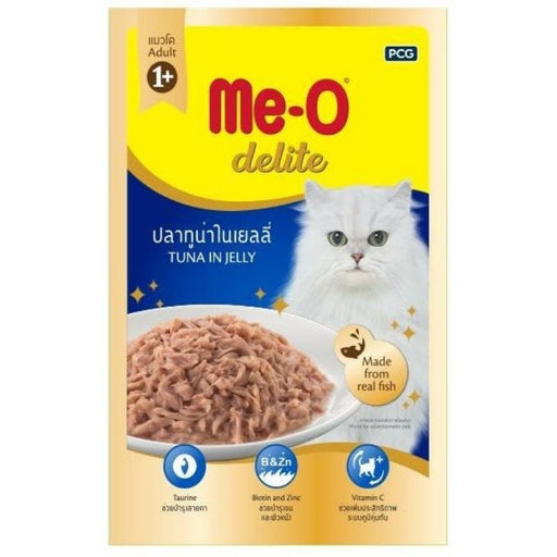 Me-O Delite Wet Cat Food - Tuna in Jelly (70g x 12 Pouches)