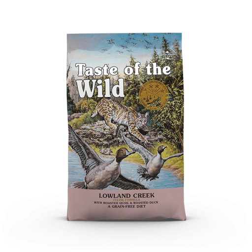 Taste of the Wild Cat Food for Kittens & Adults - Lowland Creek with Quail and Roasted Duck