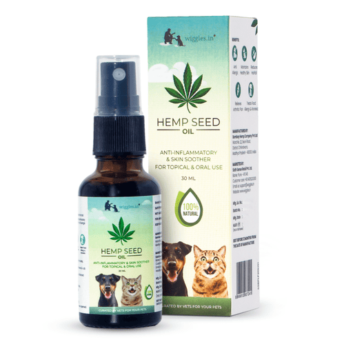 Wiggles Supplements for Cats & Dogs - Hemp Seed Oil (30ml)