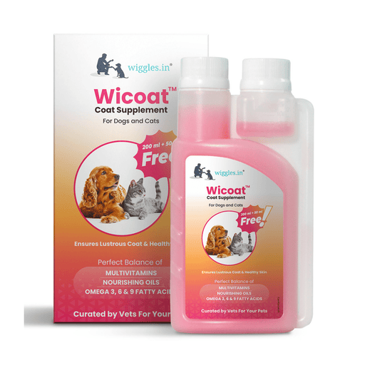 Wiggles Supplements for Cats & Dogs - Wicoatâ„¢ Coat Supplement Liquid (250ml)