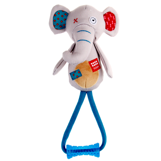 GiGwi Plush Friendz w/Johnny Stick - Elephant