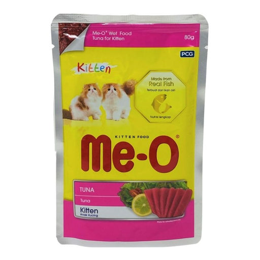 Me-O Wet Cat Food for Kittens - Tuna  (80g x 12 Pouches)