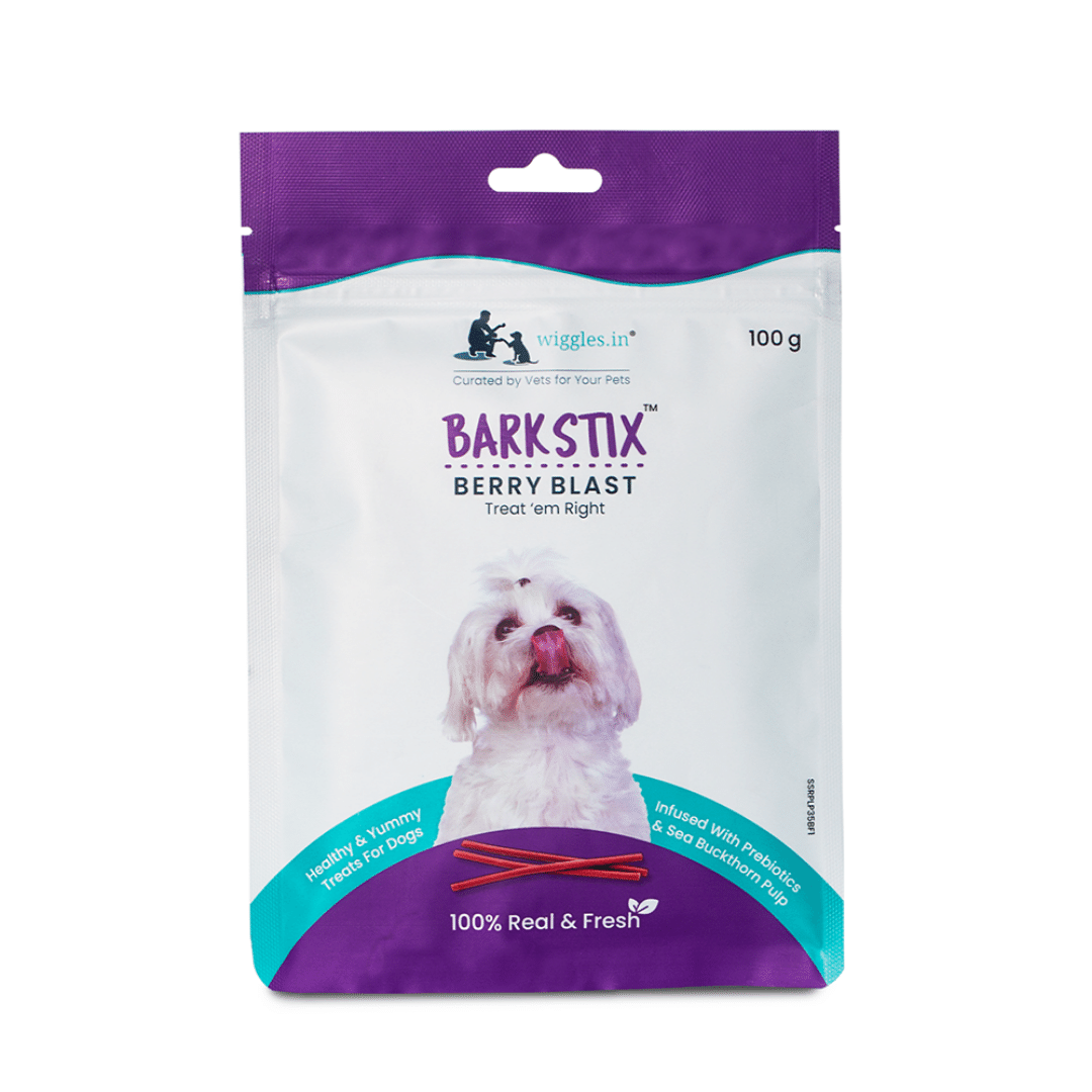 Wiggles Dog Treats - Barkstixâ„¢ Treats Berry Blast (100g)