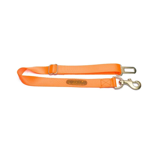 Petwale Car Seatbelt - Orange Nylon