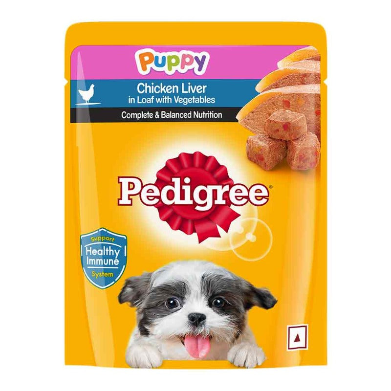 Pedigree puppy pouches outlet how much to feed