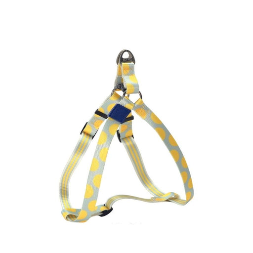 Whoof Whoof Premium Printed Harness for Dogs - Lemon