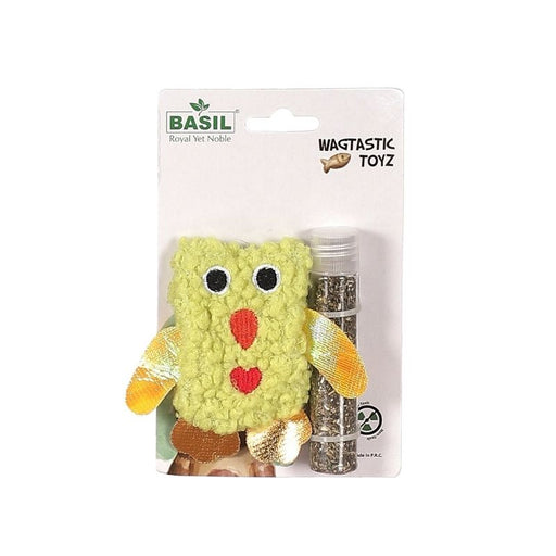 Basil Cat Toys - Cat Plush Toy with Catnip (Yellow)