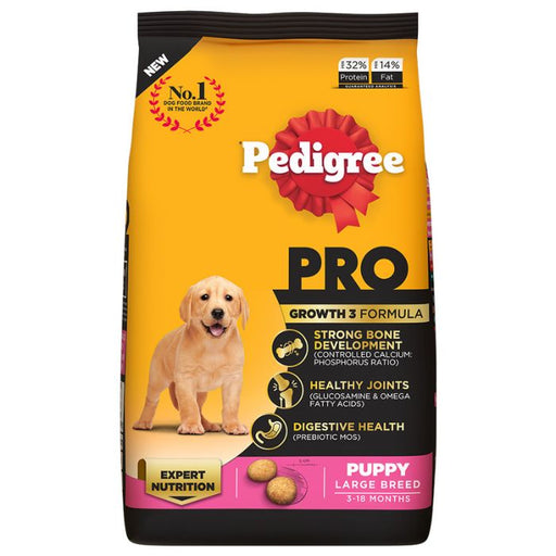 Pedigree PRO Dry Dog Food - Large Breed Puppy (3-18 Months)