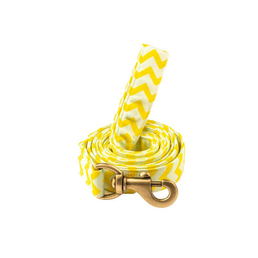 Furbuddies Leash For Dogs - Citrus Chevron Canvas Leash (5ft)