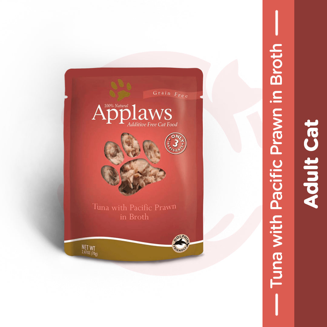 Buy Applaws Wet Cat Food Tuna Fillet with Pacific Prawn in Broth