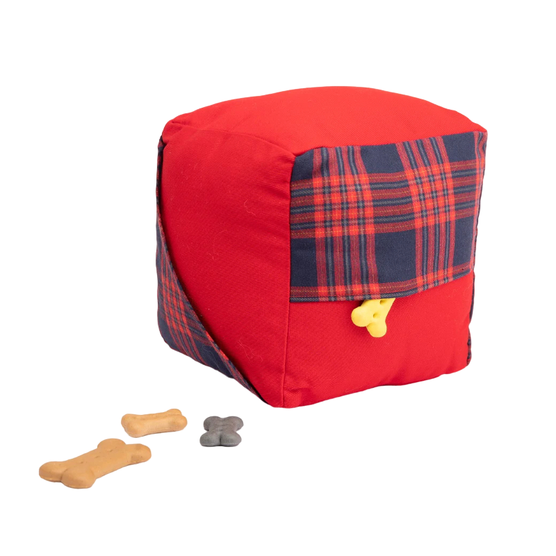 Furbuddies Dog Toys - Check Me Out (Red Cube)