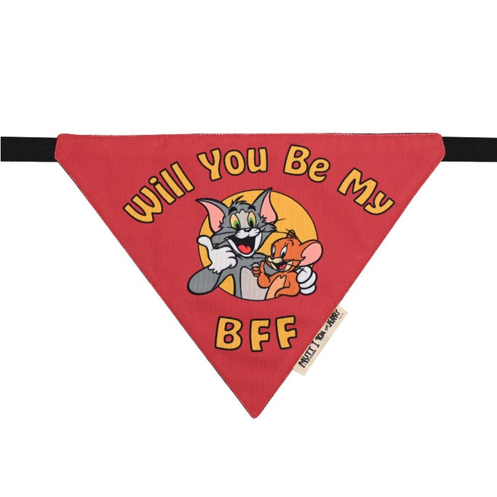 Tom and Jerry Bandana for Dogs – Will You Be My BFF