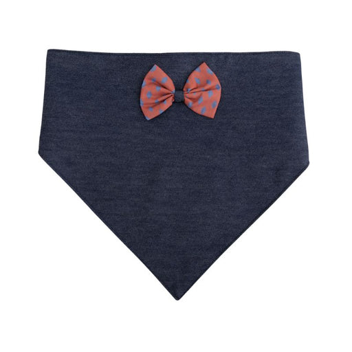 Furbuddies Bandana with Bowtie for Dogs - Denim Dark Blue