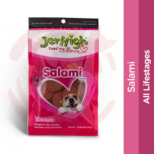 JerHigh Dog Treats - Salami (100g)