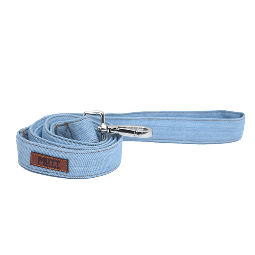 Mutt Of Course Light Denim Leash