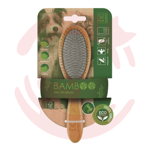 M-Pets Bamboo Ball Pin Brush