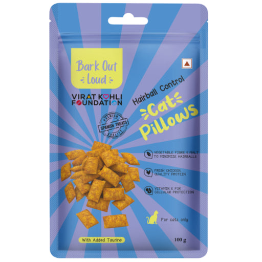 Bark Out Loud By Vivaldis Dog Treats - Cat Pillow's Hairball Control Treats (100g)