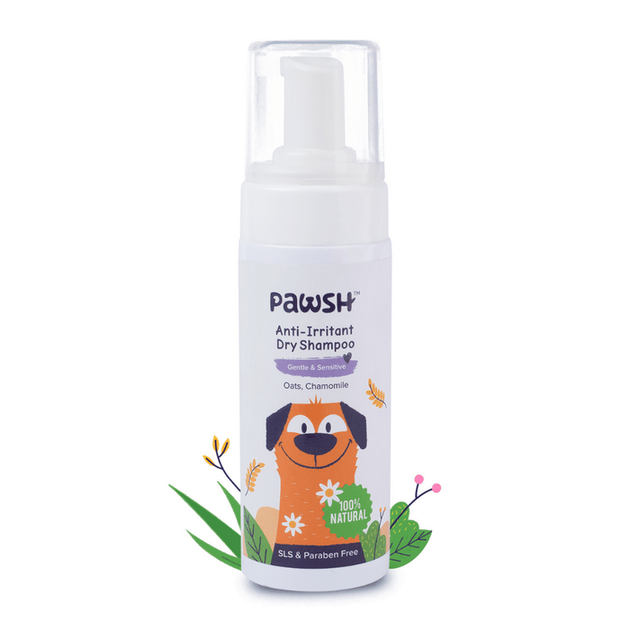 Pawsh - Natural Anti Irritant Waterless Cat & Dog Shampoo (All breeds) - 120ml