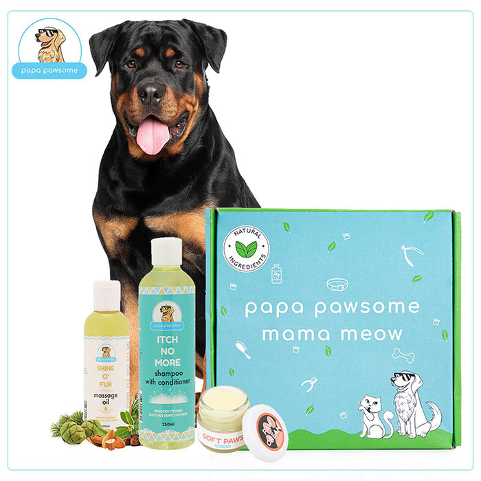 Papa Pawsome Grooming Kit for Rottweilers