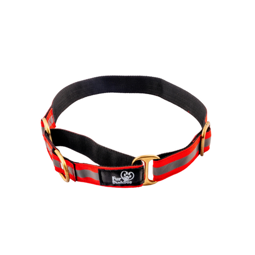 Furbuddies Martingale Collar For Dogs - Red Reflective