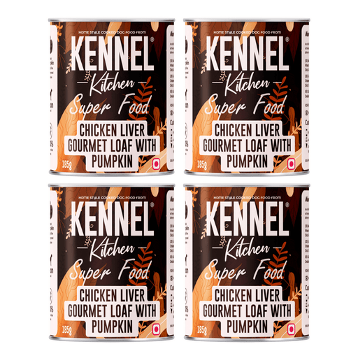 Kennel Kitchen Wet Dog Super Food - Chicken with Pumpkin Gourmet (Pack of 4 x 185g)