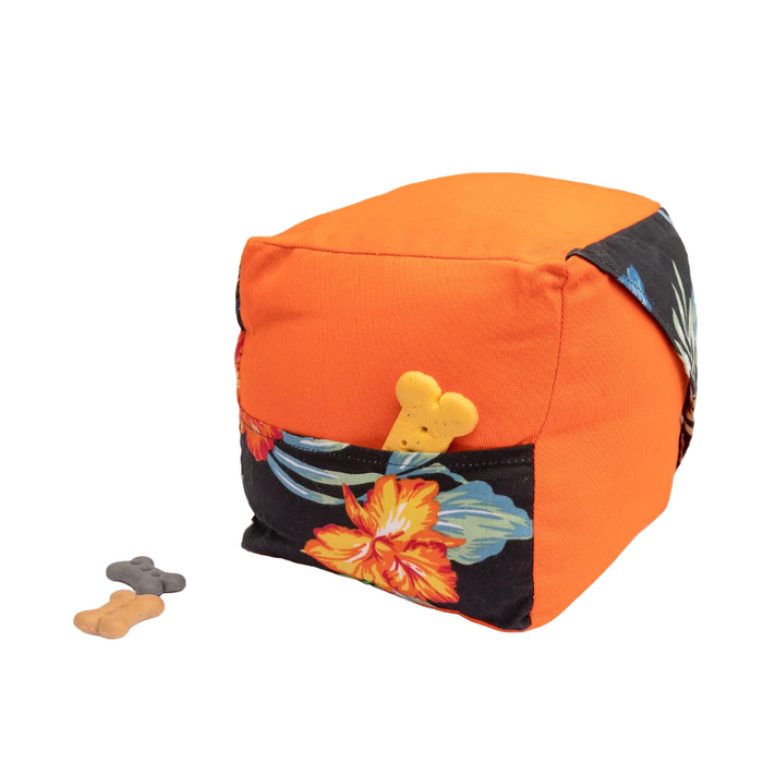 Furbuddies Dog Toys - Tangerine Paradise (Orange Cube)