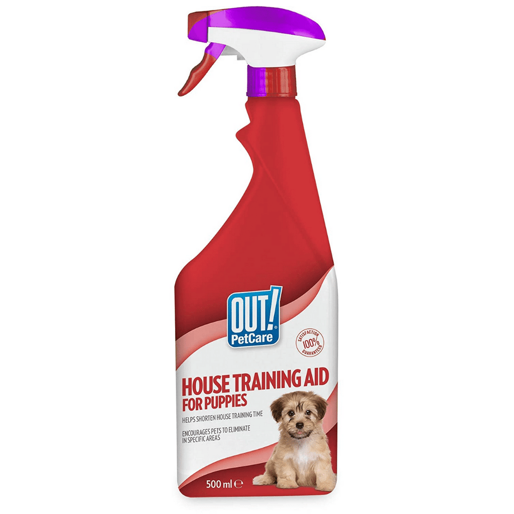 Spray that attracts dogs to outlet pee